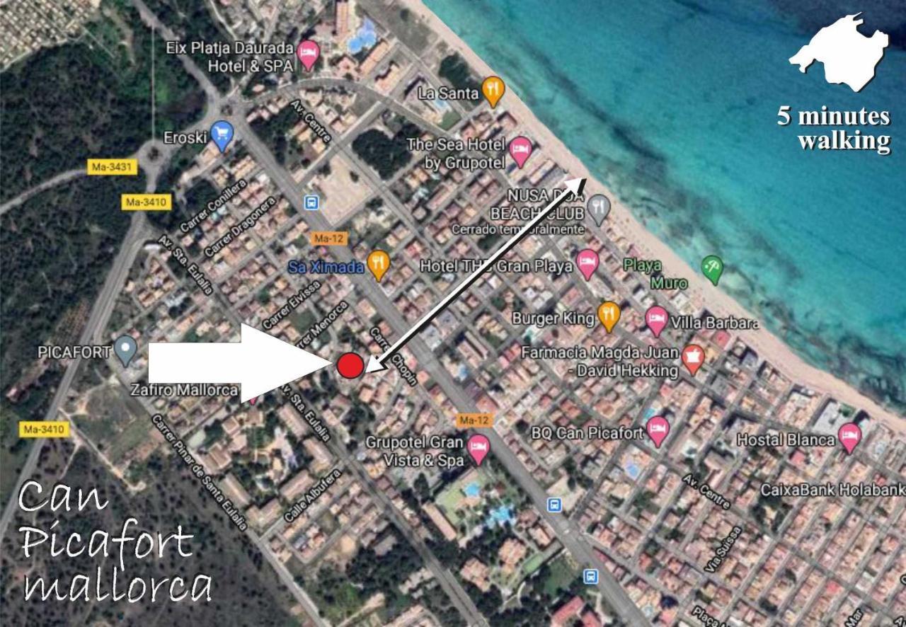 Villa Beach Palmitos Can Picafort  Zewnętrze zdjęcie